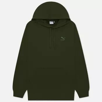 Мужская толстовка Puma Better Classics Relaxed Hoodie Fleece, цвет зелёный, размер L
