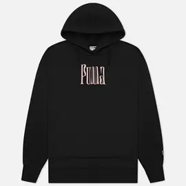 Мужская толстовка Puma Downtown Graphic French Terry Hoodie, цвет чёрный, размер S