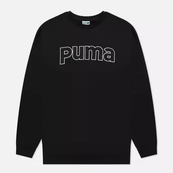 Мужская толстовка Puma Puma Team Crew TR, цвет чёрный, размер XXL