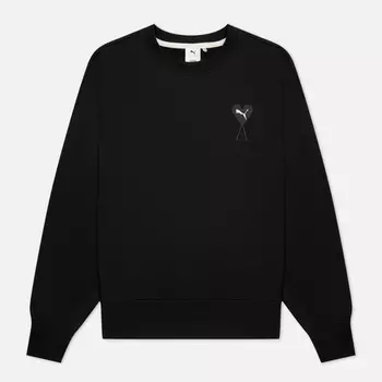 Мужская толстовка Puma x AMI Crew Neck, цвет чёрный, размер M