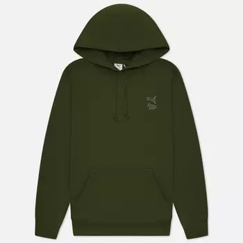 Мужская толстовка Puma x Maison Kitsune Print Hoodie, цвет зелёный, размер M