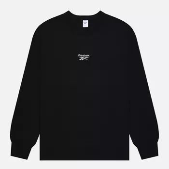 Мужская толстовка Reebok Classics Small Vector Crew Neck, цвет чёрный, размер M