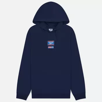 Мужская толстовка Reebok Identity Badge Hoodie, цвет синий, размер L