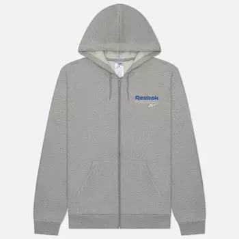 Мужская толстовка Reebok Identity Brand Proud Full-Zip Hoodie, цвет серый, размер M