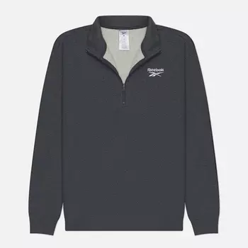 Мужская толстовка Reebok Identity Small Logo Fleece 1/4 Zip, цвет серый, размер L