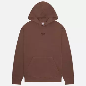 Мужская толстовка Reebok Identity Washed Hoodie, цвет коричневый, размер S