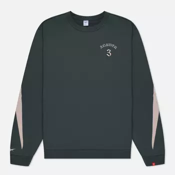 Мужская толстовка Reebok LNY Crew Neck, цвет зелёный, размер XL