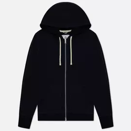 Мужская толстовка Reigning Champ Midweight Terry Full Zip, цвет синий, размер S