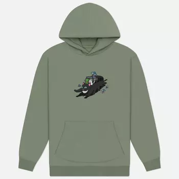 Мужская толстовка RIPNDIP Adventure Bus Hoodie, цвет зелёный, размер XXL