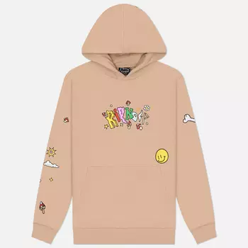 Мужская толстовка RIPNDIP Broken Down Hoodie, цвет бежевый, размер S