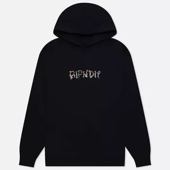 Мужская толстовка RIPNDIP Is This Real Life Hoodie, цвет чёрный, размер XXL