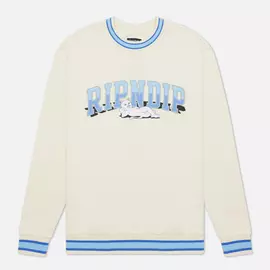 Мужская толстовка RIPNDIP Team Spirit Embroidered Crew Neck, цвет бежевый, размер S