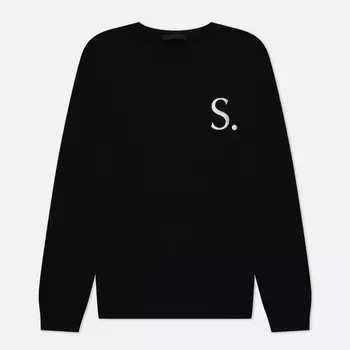 Мужская толстовка SOPHNET. Albini Cotton Cashmere Embroidery Crew Neck, цвет чёрный, размер L
