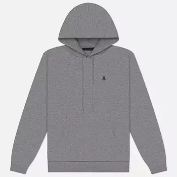 Мужская толстовка SOPHNET. Compact Double Knit Hoodie, цвет серый, размер S
