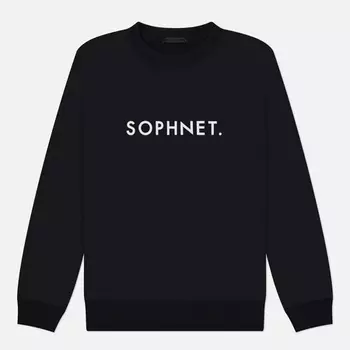 Мужская толстовка SOPHNET. SOPHNET. Logo Crewneck, цвет чёрный, размер S