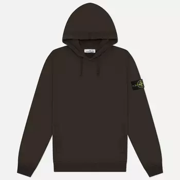 Мужская толстовка Stone Island Brushed Organic Cotton Fleece Regular Hoodie, цвет серый, размер XL