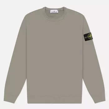 Мужская толстовка Stone Island Brushed Organic Cotton Fleece Regular, цвет серый, размер M