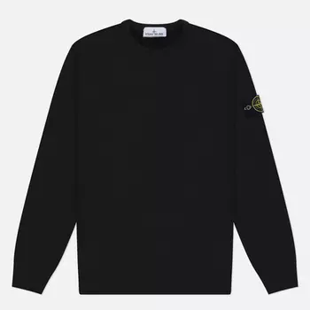 Мужская толстовка Stone Island Brushed Organic Cotton Fleece Regular, цвет чёрный, размер M