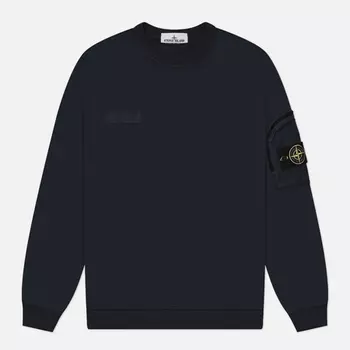 Мужская толстовка Stone Island Cotton Fleece, цвет синий, размер L