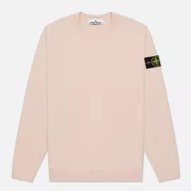 Мужская толстовка Stone Island Crew Neck Garment Dyed, цвет розовый, размер XL