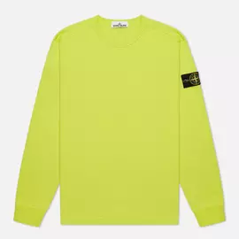 Мужская толстовка Stone Island Crew Neck Garment Dyed Heavy Cotton, цвет жёлтый, размер XL