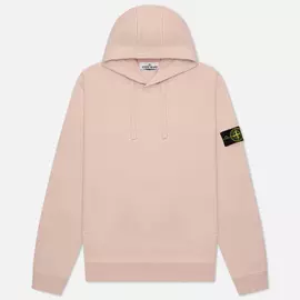 Мужская толстовка Stone Island Hoodie Garment Dyed, цвет розовый, размер M