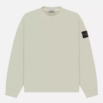 Мужская толстовка Stone Island Organic Cotton Diagonal Fleece Old Effect, цвет бежевый, размер L