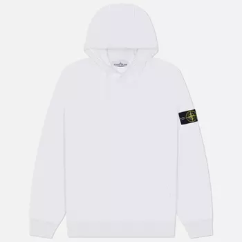 Мужская толстовка Stone Island Organic Cotton Fleece Hoodie, цвет белый, размер L