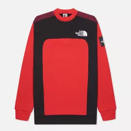 Мужская толстовка The North Face Black Box Cut And Sew Crew, цвет красный, размер S