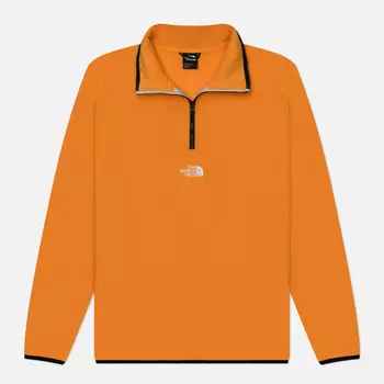 Мужская толстовка The North Face Glacier 1/4 Zip Embroidered Logo, цвет жёлтый, размер XL