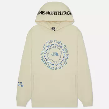 Мужская толстовка The North Face Never Stop Exploring Graphic Hoodie, цвет бежевый, размер XXL
