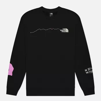 Мужская толстовка The North Face Never Stop Exploring Graphic Crew Neck, цвет чёрный, размер XXL