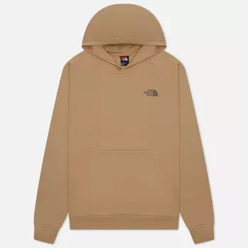 Мужская толстовка The North Face Raglan Red Box Hoodie, цвет бежевый, размер XXL