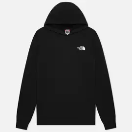 Мужская толстовка The North Face Raglan Red Box Hoodie, цвет чёрный, размер L