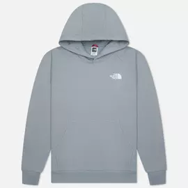 Мужская толстовка The North Face Raglan Red Box Hoodie, цвет серый, размер L