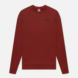 Мужская толстовка The North Face Raglan Redbox Crew, цвет бордовый, размер S