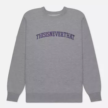 Мужская толстовка thisisneverthat Arch-Logo Crew Neck, цвет серый, размер XL