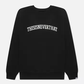Мужская толстовка thisisneverthat Arch-Logo Crew Neck, цвет чёрный, размер S
