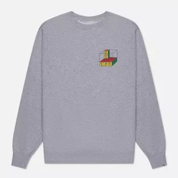 Мужская толстовка thisisneverthat Cube Crew Neck, цвет серый, размер M