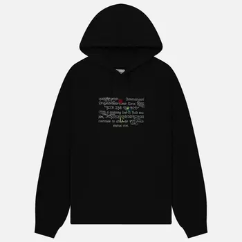 Мужская толстовка thisisneverthat Sticker Hoodie, цвет чёрный, размер XL