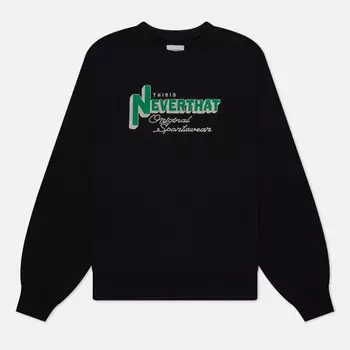 Мужская толстовка thisisneverthat TNT League Crew Neck, цвет чёрный, размер L