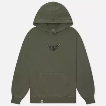 Мужская толстовка thisisneverthat x Grateful Dead Heart Skeleton Hands Hoodie, цвет оливковый, размер XL