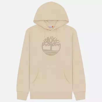 Мужская толстовка Timberland Kennebec River Tree Logo Hoodie, цвет бежевый, размер XXL
