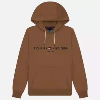 Мужская толстовка Tommy Hilfiger Tommy Logo Hoodie, цвет бежевый, размер L