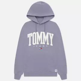 Мужская толстовка Tommy Jeans ABO Collegiate Hoodie, цвет фиолетовый, размер XXL