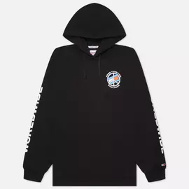 Мужская толстовка Tommy Jeans Together World Peace Hoodie, цвет чёрный, размер XL