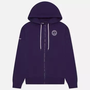 Мужская толстовка TSCH Peace World Full Zip Hoodie, цвет фиолетовый, размер S