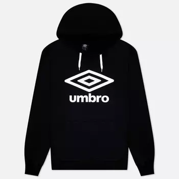 Мужская толстовка Umbro FW Large Logo Hoodie, цвет чёрный, размер XL