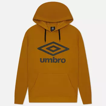 Мужская толстовка Umbro FW Large Logo Hoodie, цвет жёлтый, размер XL