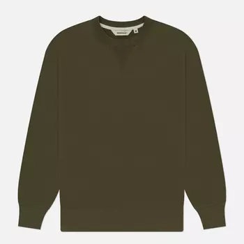 Мужская толстовка Uniform Bridge Basic Crew Neck, цвет зелёный, размер XL